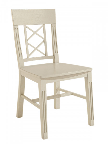 Esszimmerstuhl Chalet mit Holzsitz & Sitzkissen – Pinie Massivholz