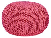 Pouf outdoor ø55cm Sitzpouf Terrasse Pool Garten pink - rosebloom