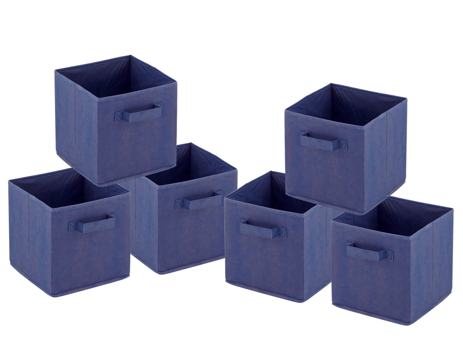Aufbewahrungsboxen faltbar Faltbox 26x26x26 cm 6er Pack