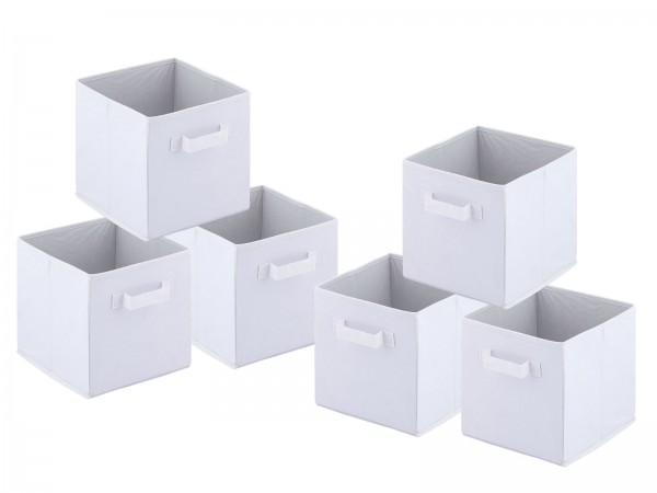 Aufbewahrungsboxen faltbar Faltbox 26x26x26 cm 6er Pack Aufbewahrungskiste quadratisch