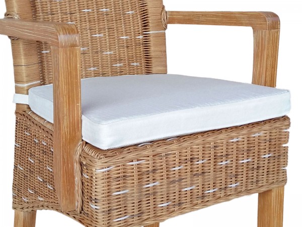 Sitzkissen Stuhlkissen Kissen Stuhlauflage Perth mit Klettband für Stuhl mit Armlehnen