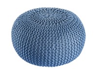 Pouf outdoor ø55cm Sitzpouf Terrasse Pool Garten blau - mallard blue
