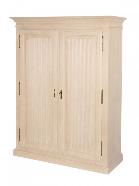 Highboard Dielenschrank Duett B 135 H 175 cm mit 2 Riffeltüren Pinie massiv