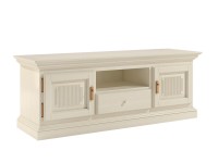 TV Lowboard Fernsehschrank Duett B 153 H 62 cm 2 Türen 1 Schublade Pinie massiv Pinie lipizano