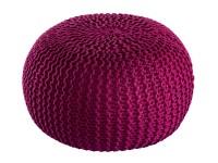 Pouf outdoor ø55cm Sitzpouf Terrasse Pool Garten bordeaux - amaranth