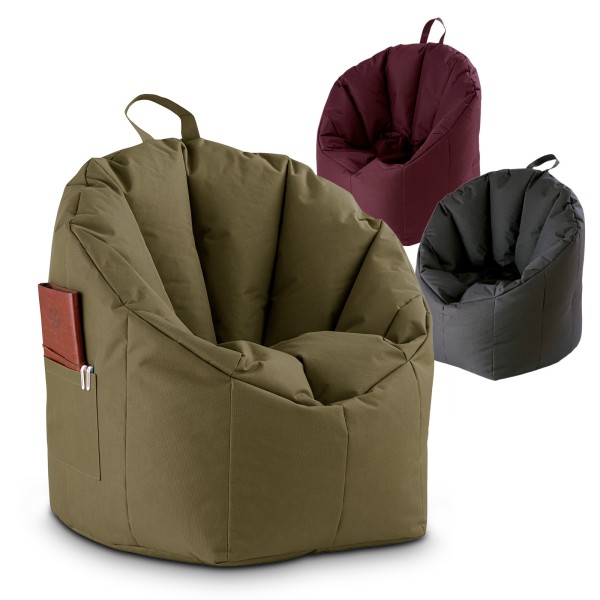 Sitzsessel Sitzsack Garten Sessel ø60 H75 cm Gamingsessel outdoor Big Bamba sehr formstabil fest