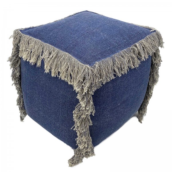 Bodenkissen 2. Wahl Sitzhocker Sitzpouf 40x40 cm Sitzwürfel Sitzpuff Fußhocker Stonewashed