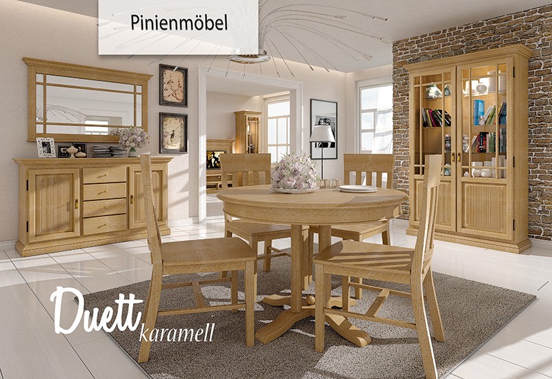 Pinienmöbelprogramm Duett karamell