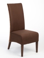 Rattanstuhl Polsterstuhl Esszimmerstuhl Stühle Antonio Polster Wildlederoptik prairie braun cognac