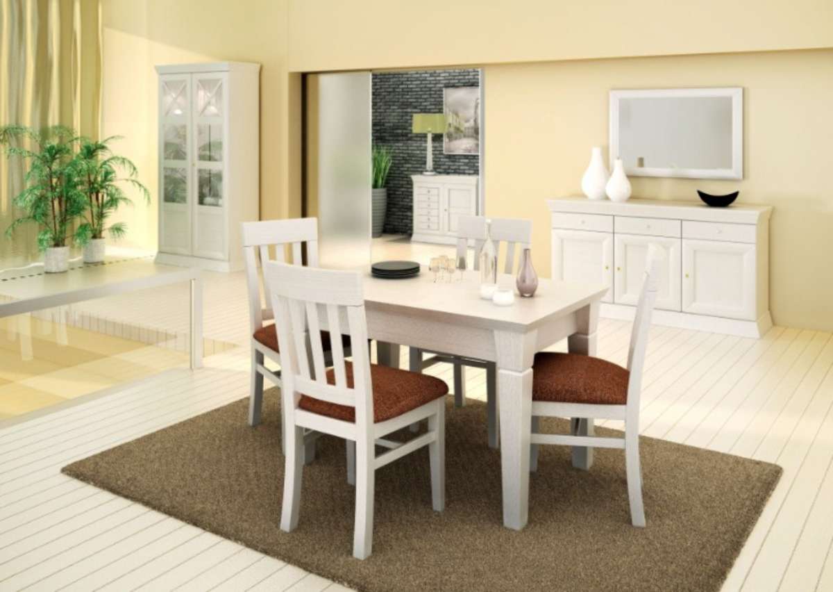 Wand-Spiegel 120 x 80 cm mit Massivholz-Rahmen Quadro, Pinie massiv in