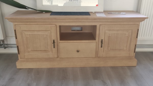TV Lowboard Fernsehschrank Duett B 153 H 62 cm 2 Türen 1 Schublade Pinie massiv Ausstellungsstück