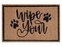 Kokosmatte 60 x 40 cm Fußmatte Türvorleger Fußabtreter Schmutzfangmatte Haustür Wipe Your