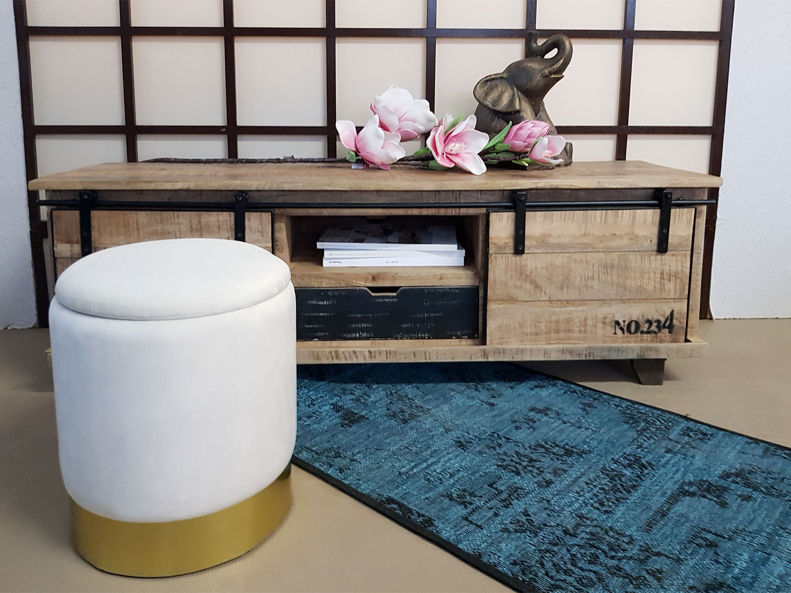 Samthocker Deko Hocker Samt Pouf Sitzpouf Velour Hocker mit Stauraum u