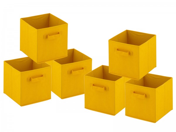 Aufbewahrungsboxen faltbar Faltbox 28x27x27 cm 6er Pack Aufbewahrungskiste quadratisch