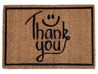 Kokosmatte 60 x 40 cm Fußmatte Türvorleger Fußabtreter Schmutzfangmatte Haustür Thank you