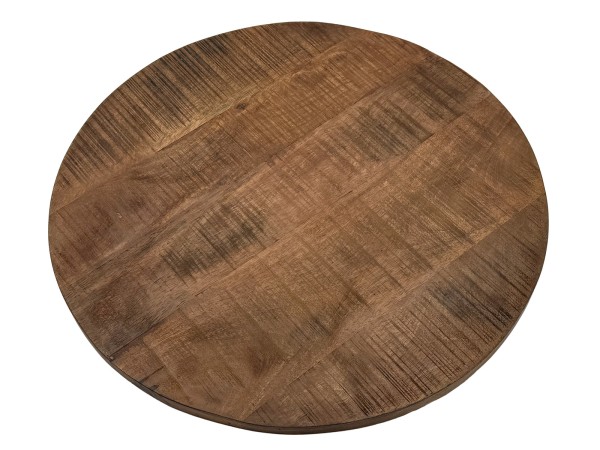 Runde Tischplatte Holzplatte Mango-Altholz Ø 55 / 75 cm – recycelt & charakterstark